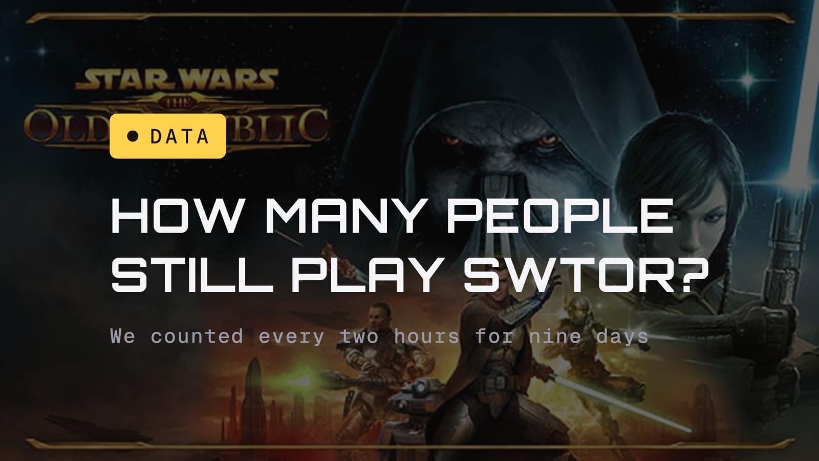 How many people still play SWTOR, over Star Wars The Old Republic cover art