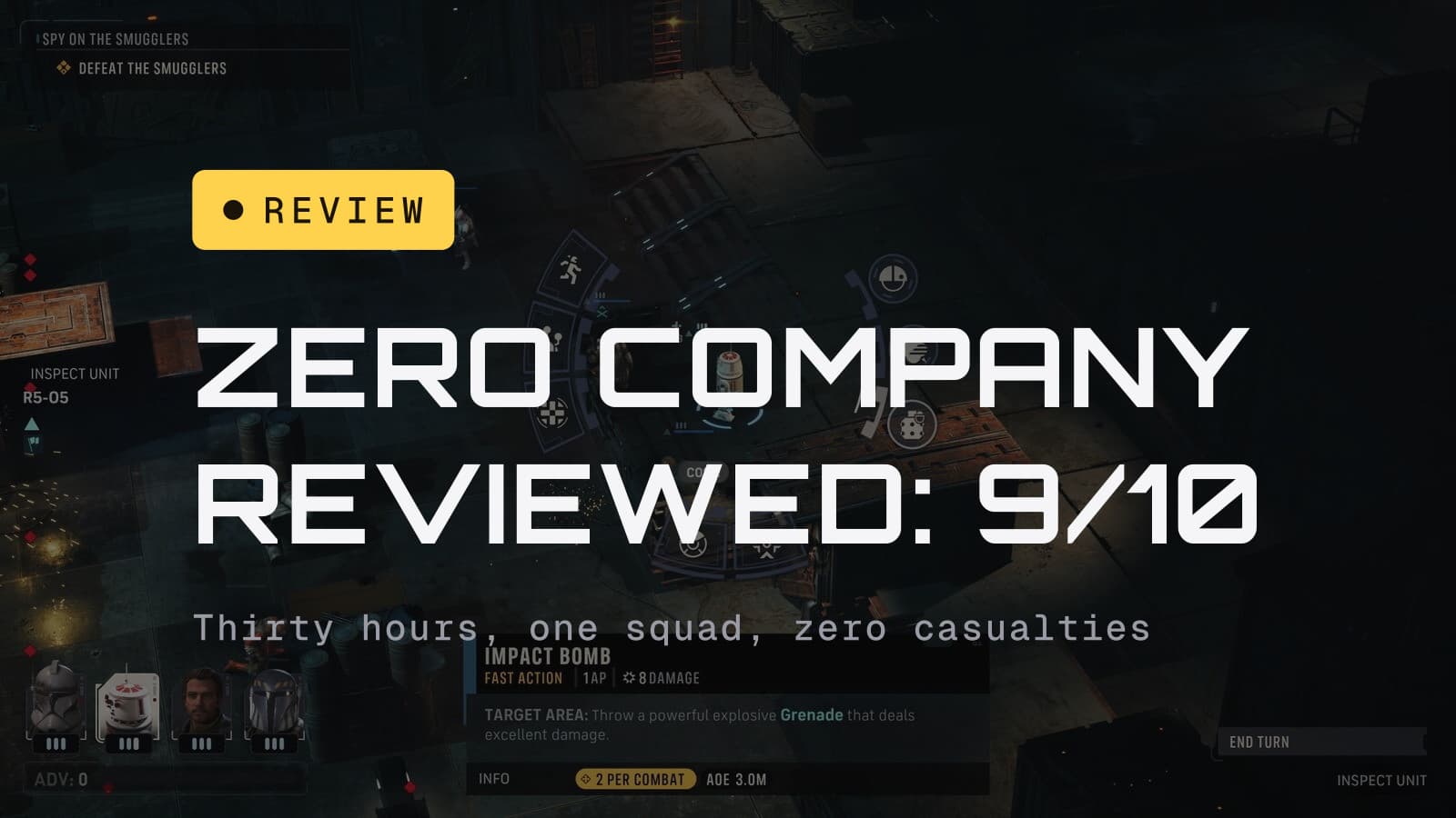 Zero Company reviewed, 9 out of 10, over a Clone Wars tactical mission