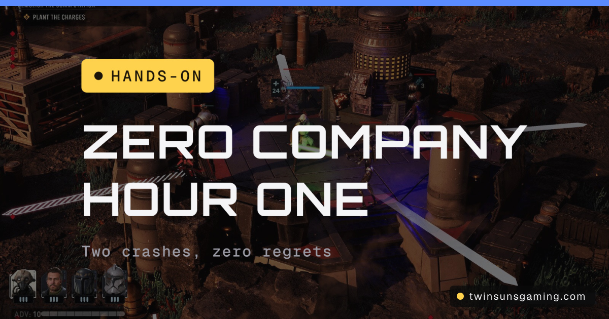 Our first hour with Zero Company: two crashes, zero regrets